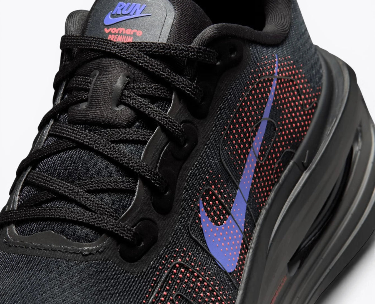 Nike Vomero Premium Road Running Shoes - Black / Sapphire / Hot Lava
