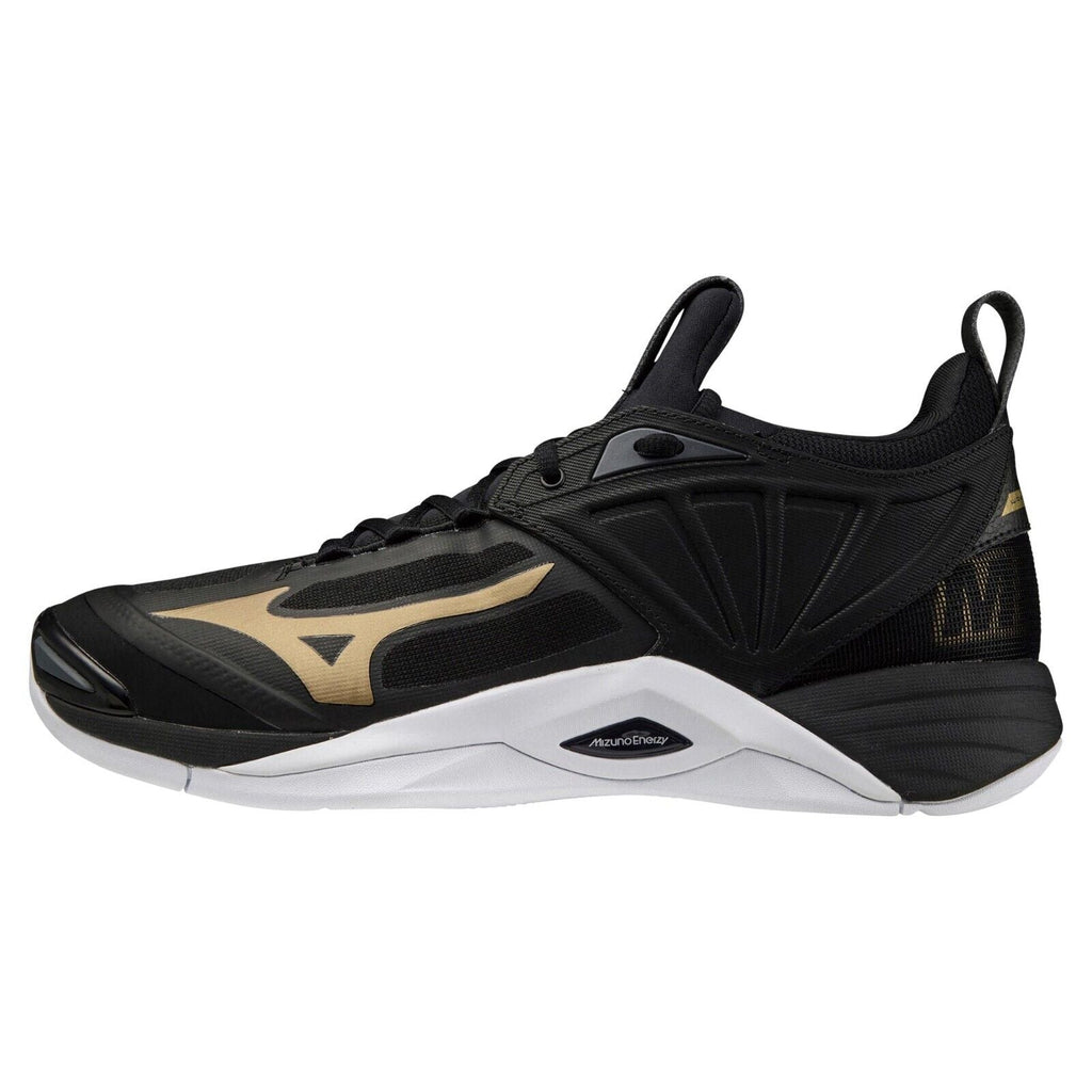MIZUNO Wave Momentum 2 V1GA2112 52 Black Gold Width 2.5E Volleyball Shoes
