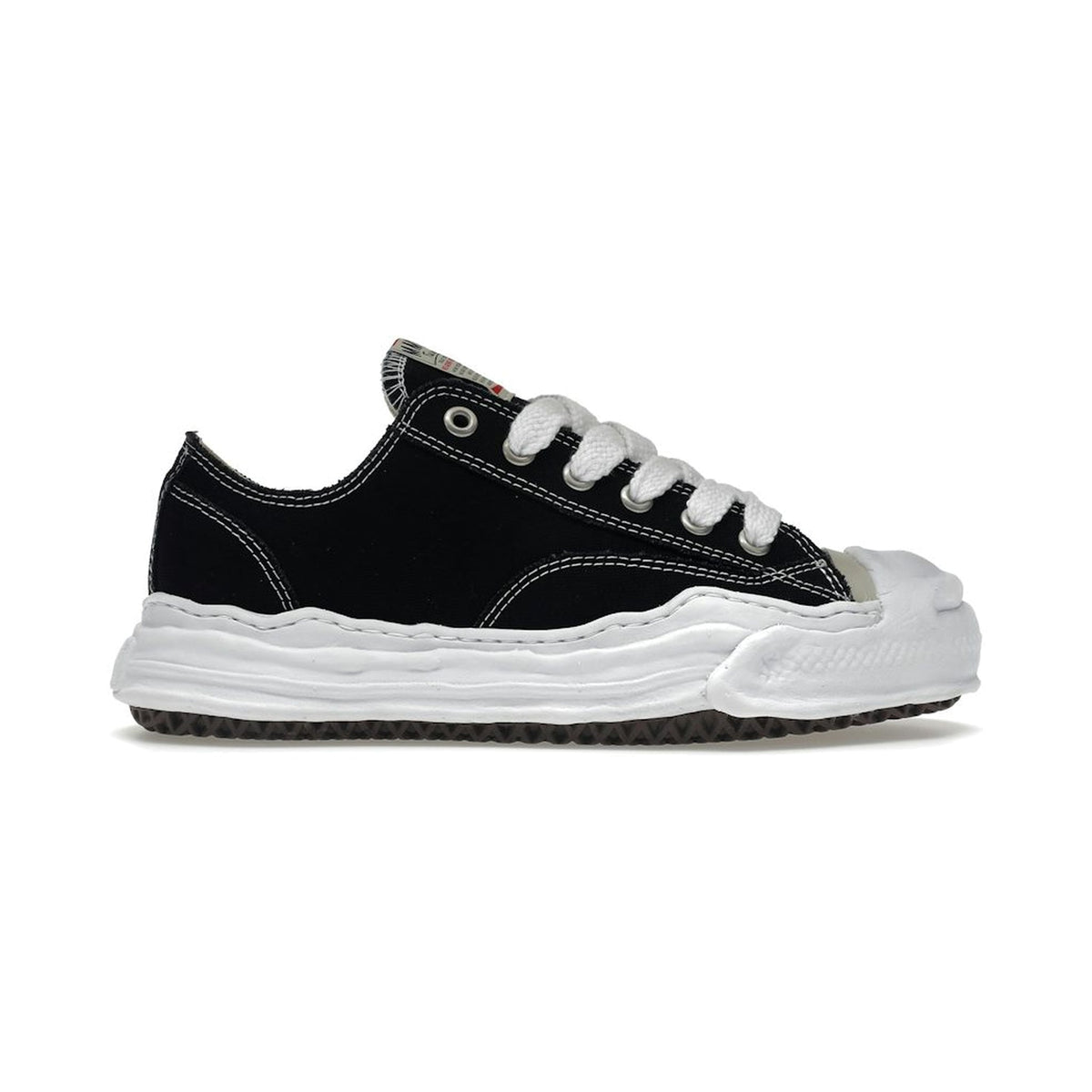 Maison Mihara Yasuhiro Hank OG Sole Canvas Low 'Black/White' (A05FW702)