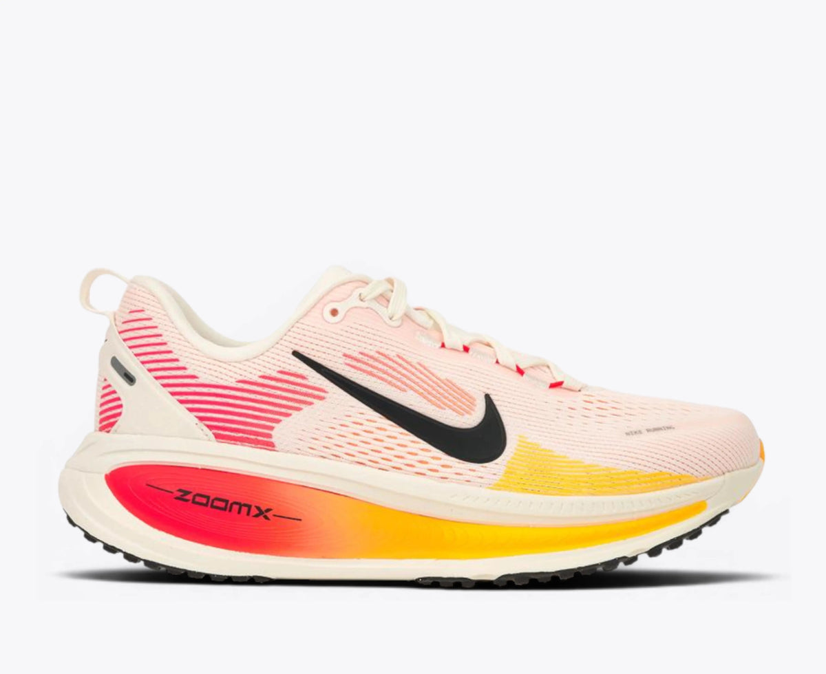 Nike Vomero 18 Road Running Shoes - Sail / Bright Crimson / Laser Orange