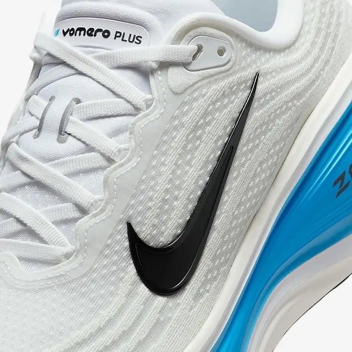 Nike Vomero Plus Road Running Shoes - White / Blue Hero