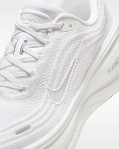 Nike Vomero Plus Road Running Shoes - White / Metallic Silver