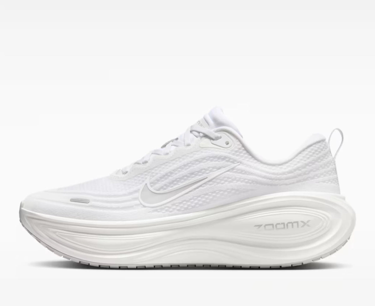Nike Vomero Plus Road Running Shoes - White / Metallic Silver