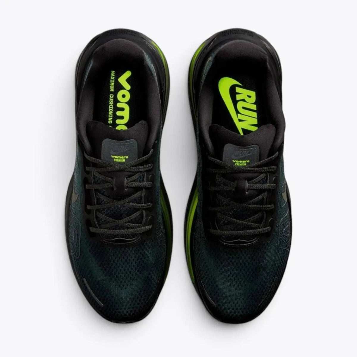 Nike Vomero Premium Road Running Shoes - Black / Volt