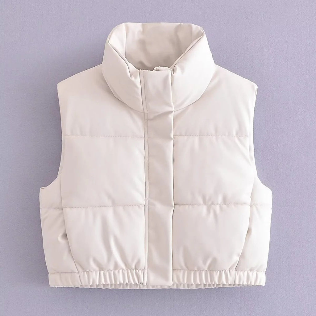Women Vest PU Leather Vest Fashion Camisole