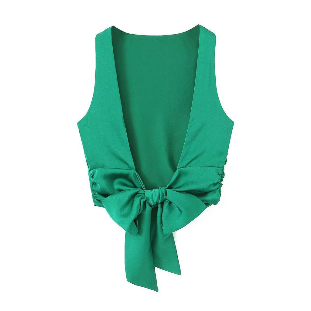 Women Vest Sexy Backless Temperament