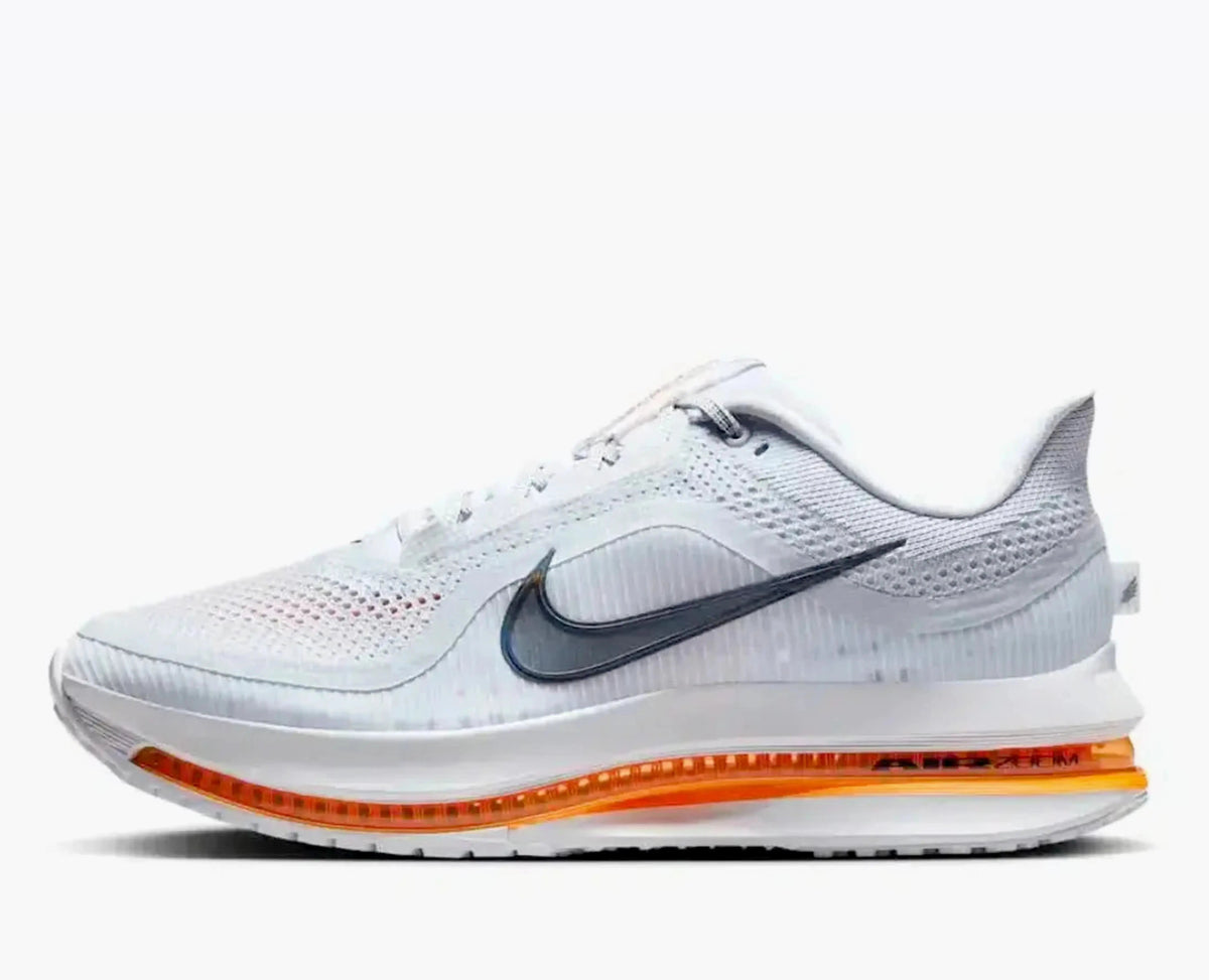 Nike Pegasus Premium Airscape Road Running Shoes - Football Grey / Total Orange