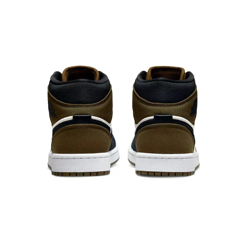 Air Jordan 1 Mid 'Olive Toe'